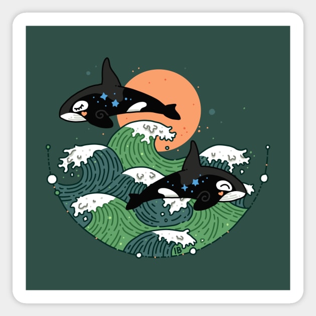 Killer Whales Sticker by Freeminds